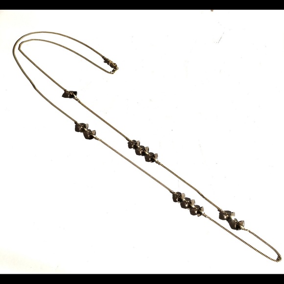 Chan Luu Long Chain Necklace Smoky Quartz Gemstones Gold Plated Sterling Silver - Picture 6 of 10